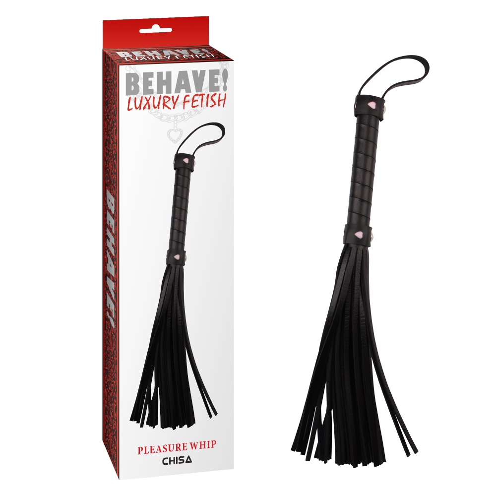 Плети, стеки, флоггеры, тиклеры - Плетка Behave Luxury Fetish Pleasure Whip Chisa