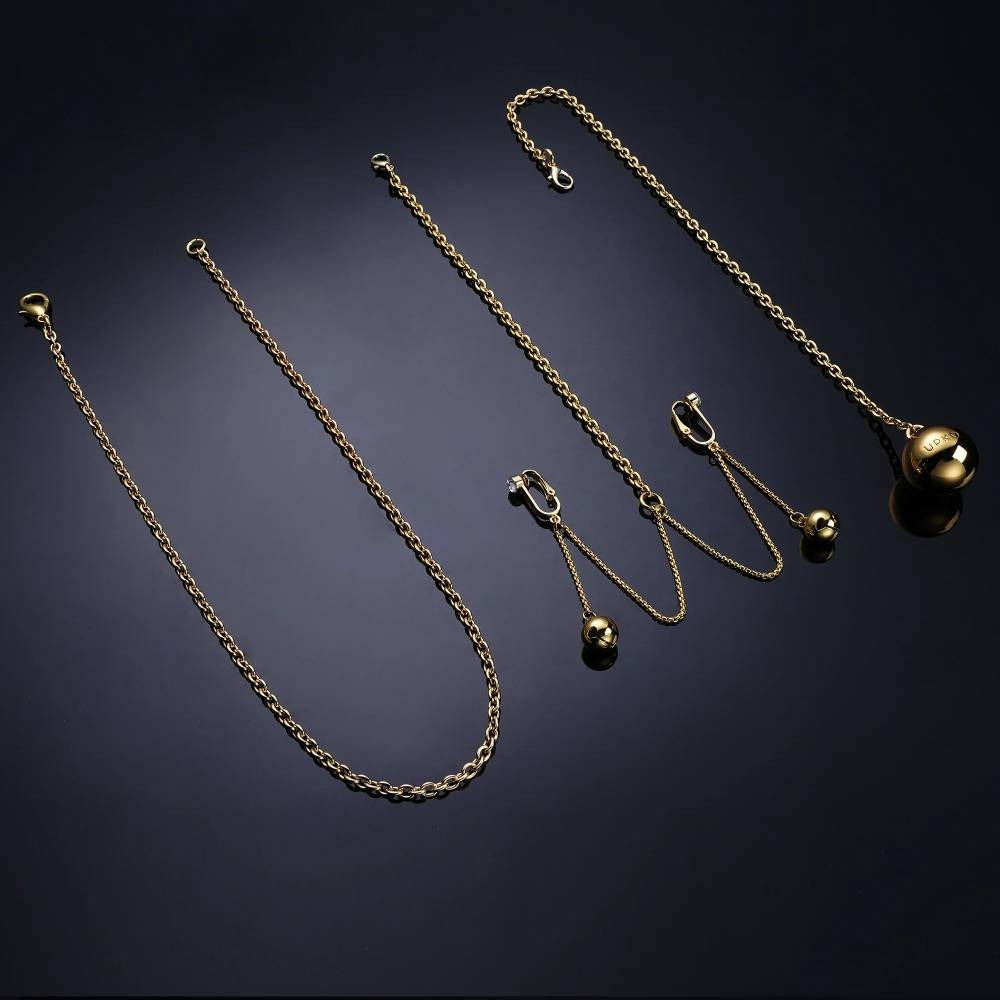 Різне - Розпірка для рук і ніг UPKO з ланцюжком для клітора та вагінальною кулькою 2