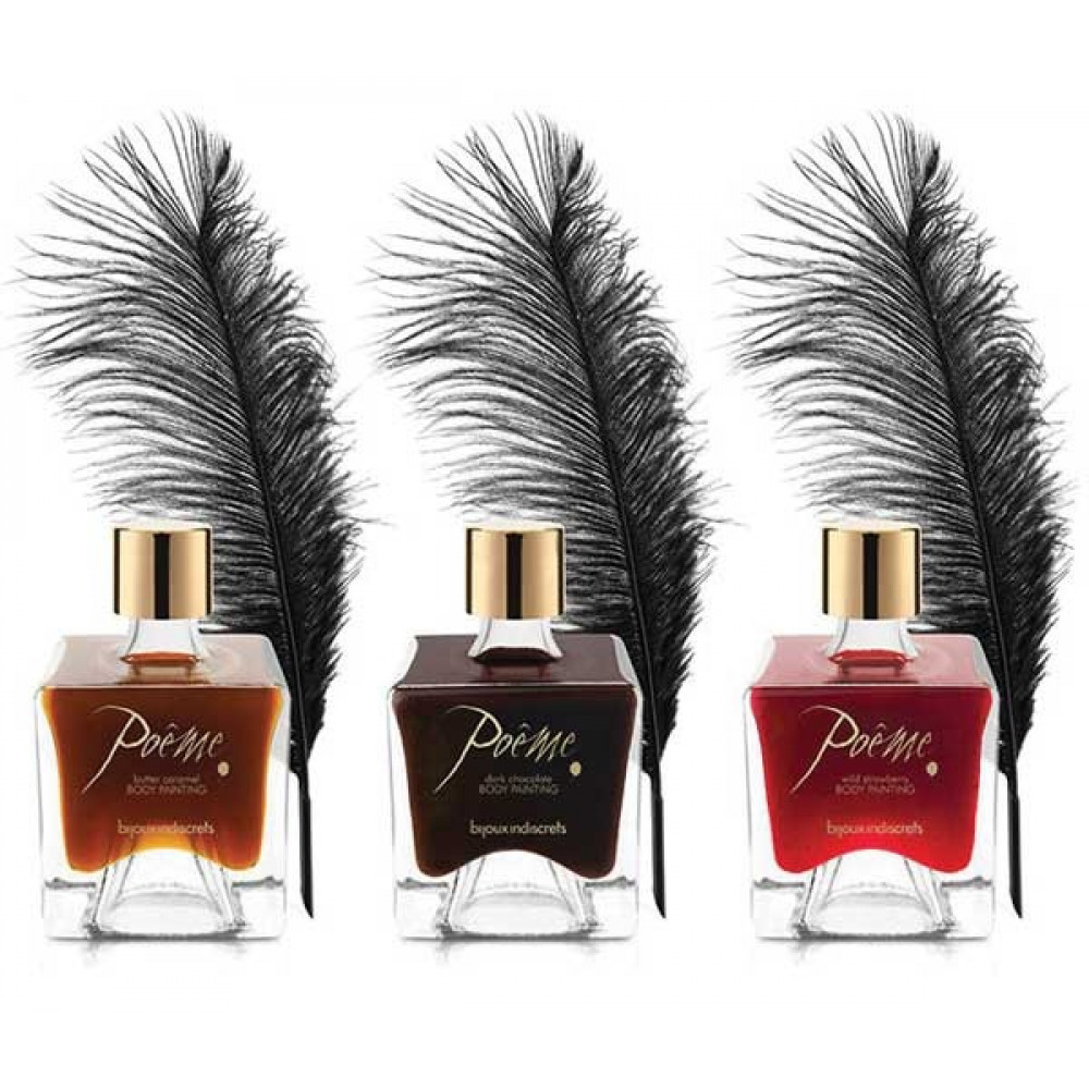 Різне - Їстівна фарба для тіла Bijoux Indiscret Poeme зі смаком темного шоколаду, 50 мл 4