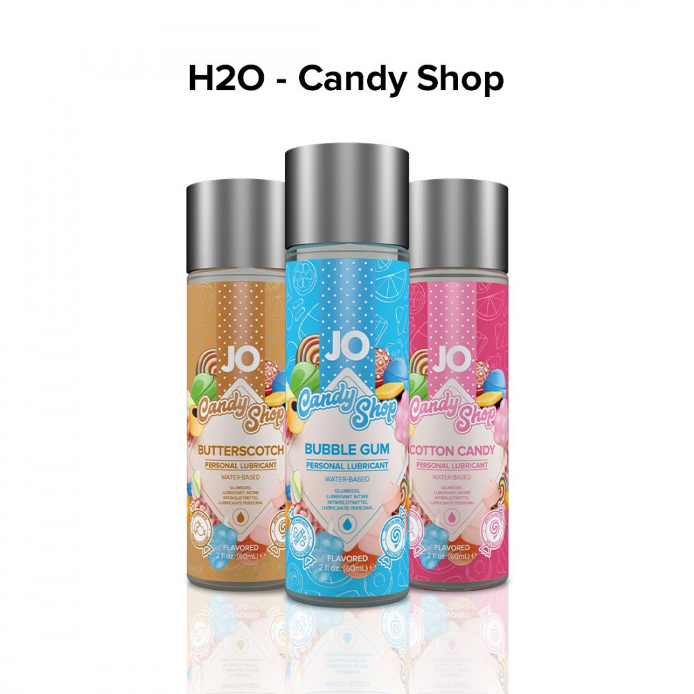 Оральные смазки - Лубрикант на водной основе System JO H2O — Candy Shop — Cotton Candy (60 мл) без сахара и парабенов 1