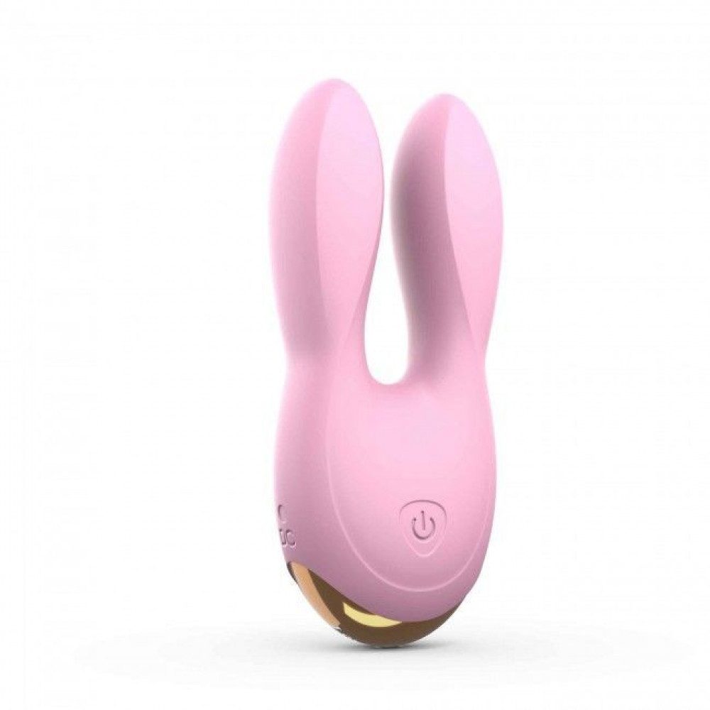 Клиторальный вибратор - Вибратор-кролик Love To Love Hear Me Rose с двумя моторчиками и разноцветной LED-подсветкой