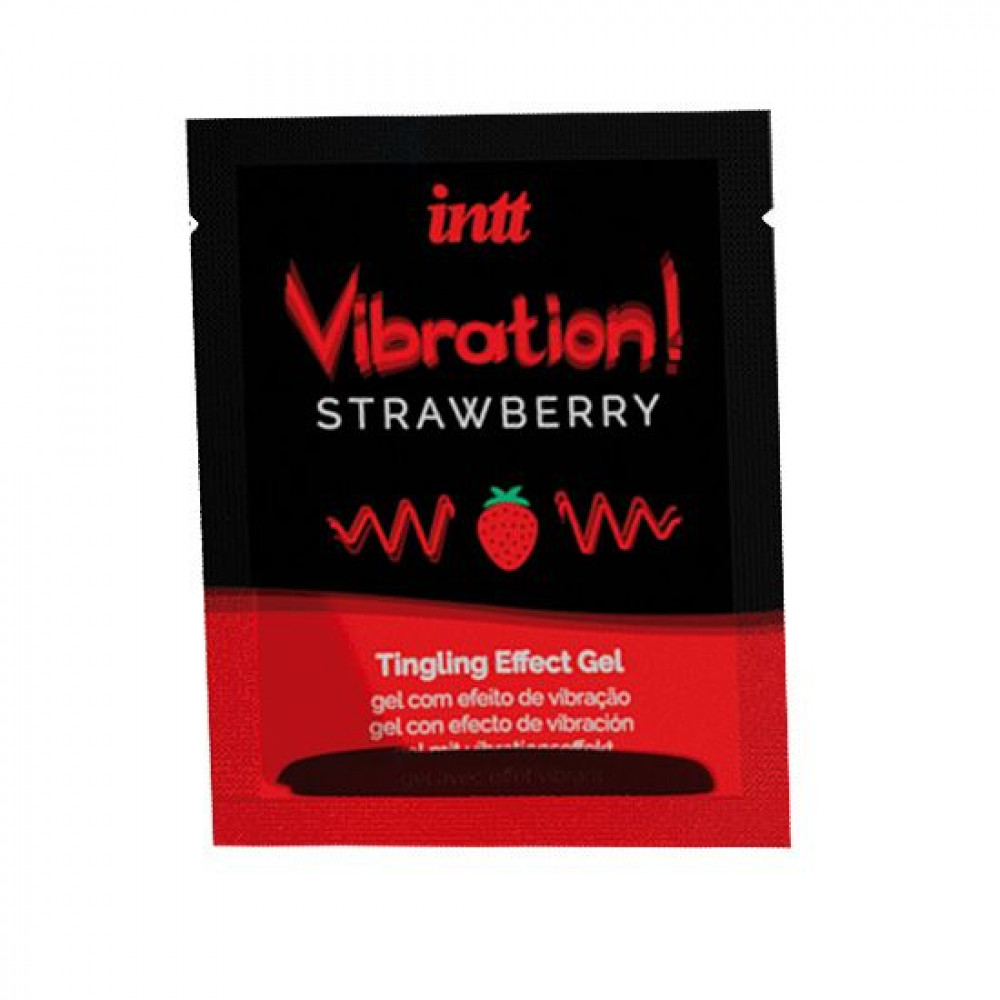 Пробники - Пробник жидкого вибратора Intt Vibration Strawberry (5 мл)