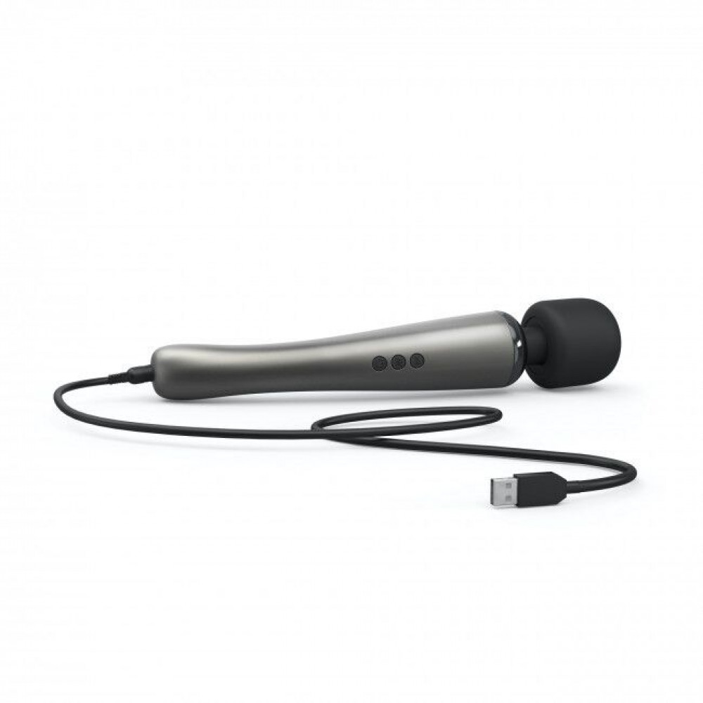 Для LGBTQ+ - Потужний вібромасажер Dorcel Megawand Chrome Silver який перезаряджається, 160 режимів 4