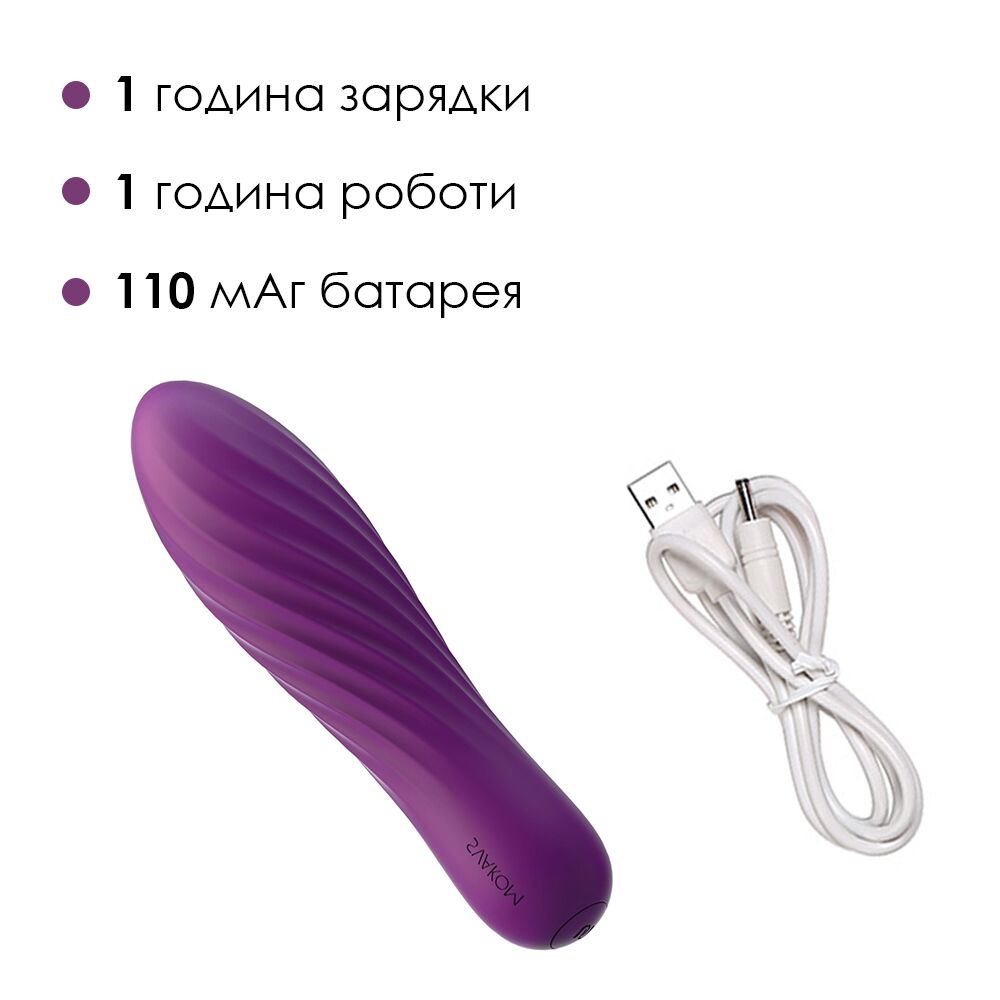 Клиторальный вибратор - Мощный мини-вибратор Svakom Tulip Violet 4