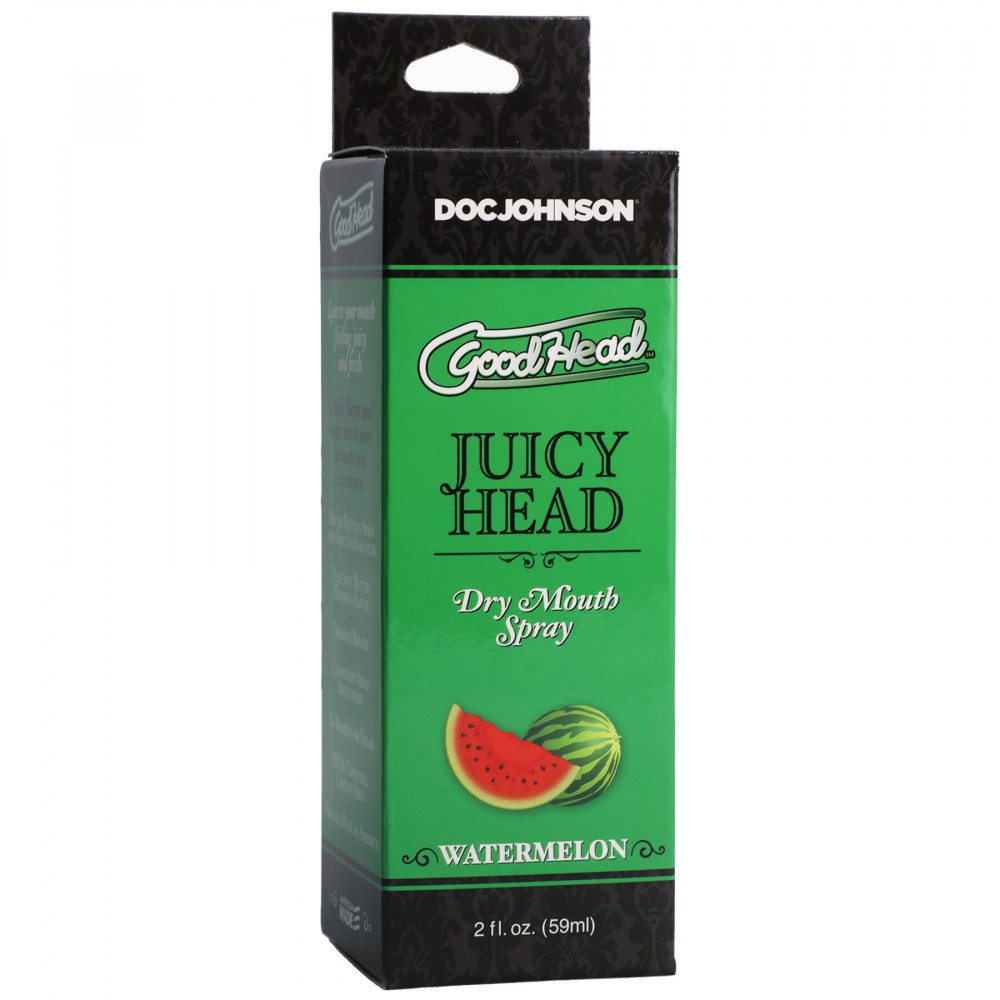 Стимулирующие средства и пролонгаторы - Увлажняющий оральный спрей Doc Johnson GoodHead – Juicy Head Dry Mouth Spray – Watermelon 59мл 1