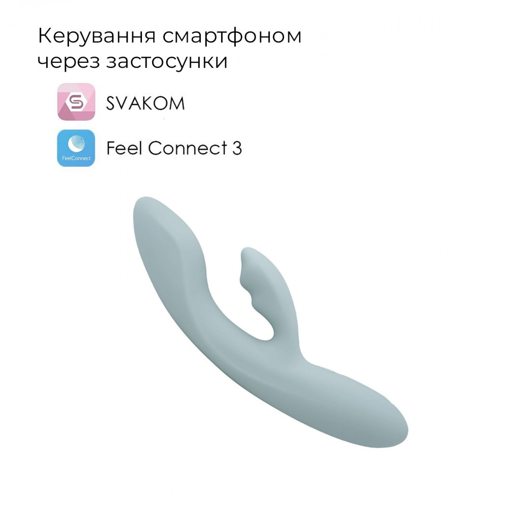 Вибратор-кролик - Смарт вибратор-кролик Svakom Chika, 2 независимых мотора, подогрев до 38 °C 1