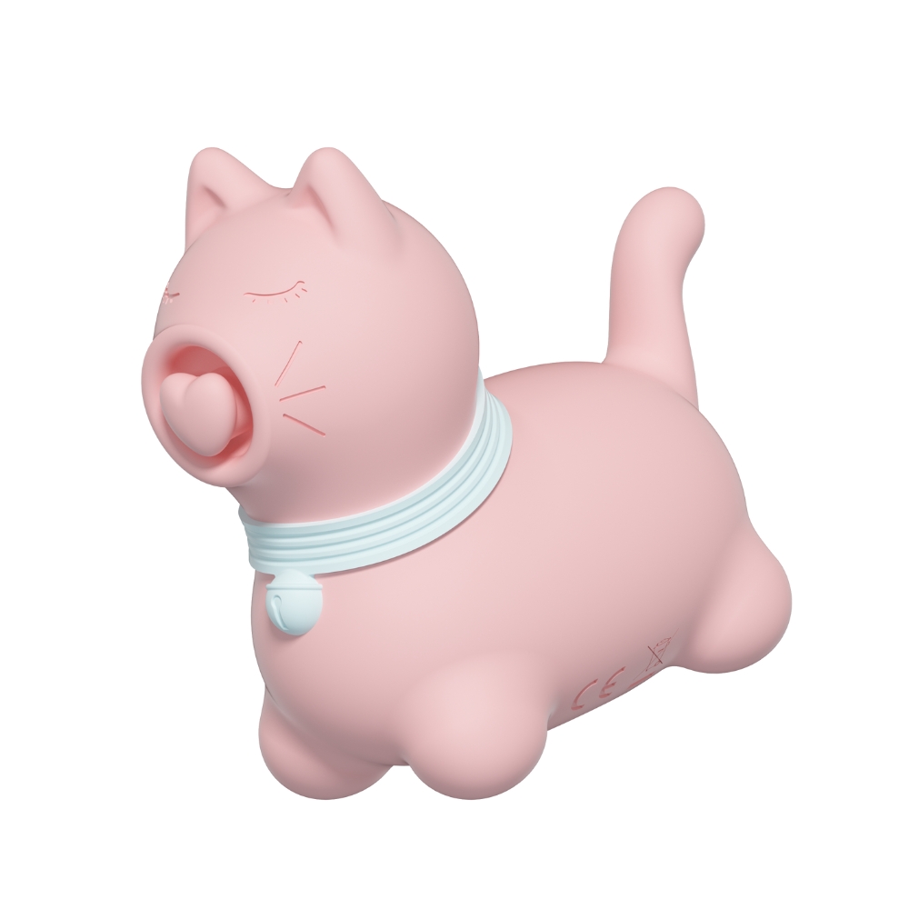 Вібропулі та міні-вібратори - Стимулятор клітора з пульсацією UNIVIBE Котик, 5 режимів, рожевий 11