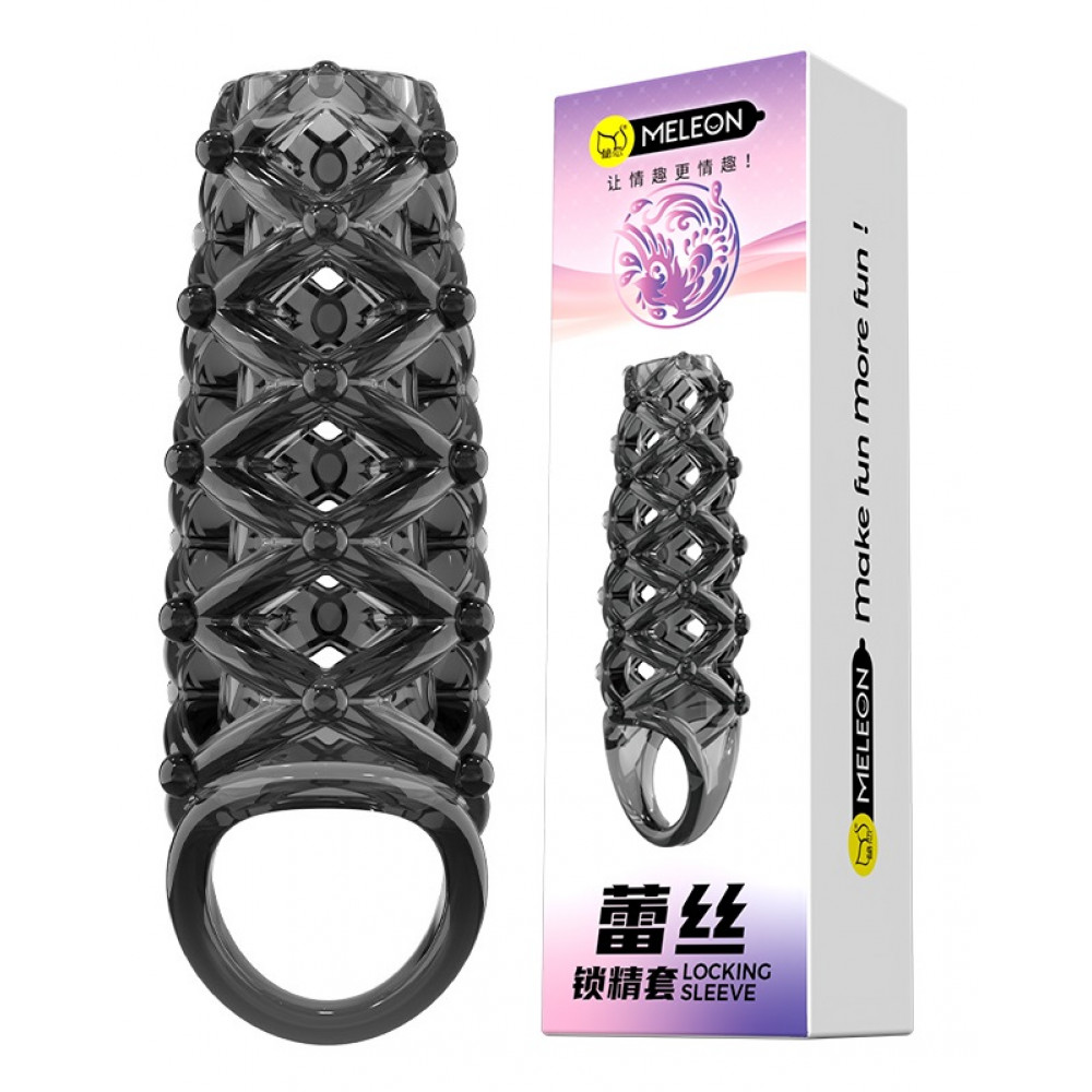 - Стимулююча насадка Meleon - Lace Locking Sleeve, PS-09