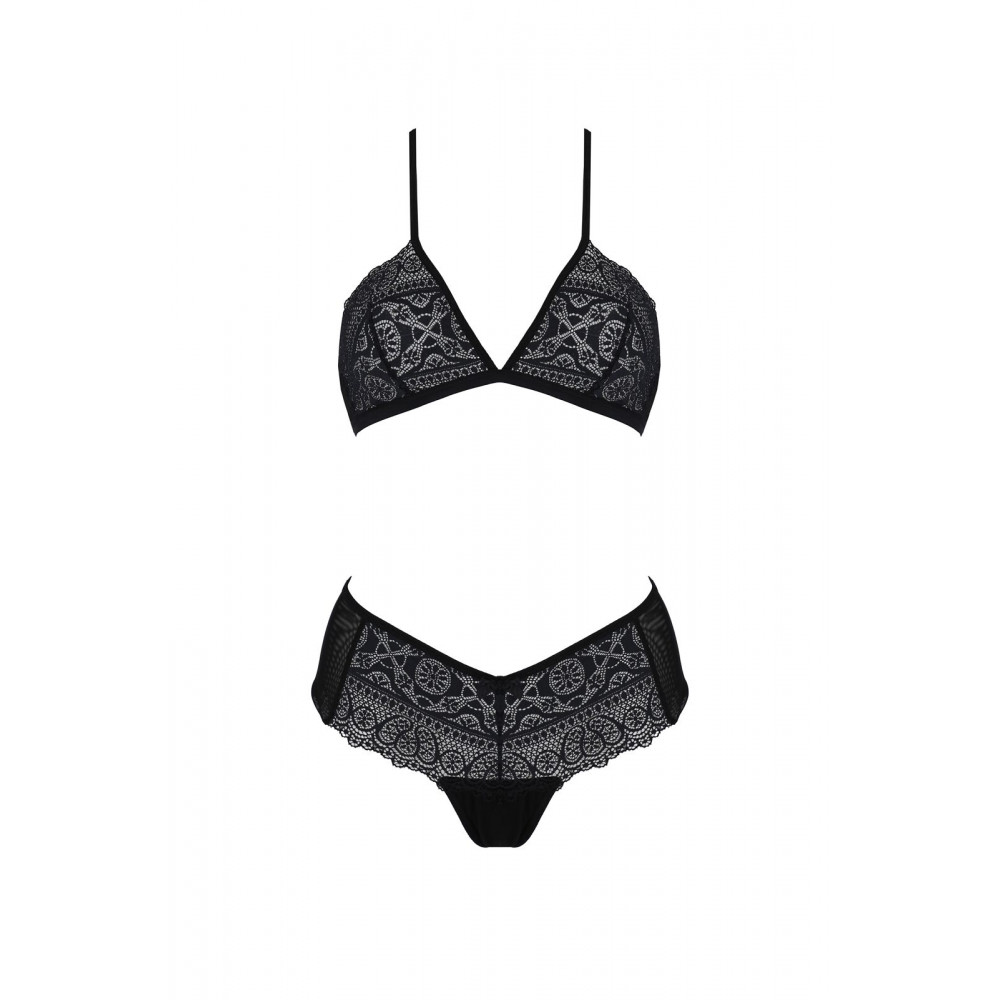 Сексуальные трусики - Комплект Passion KERRIA BIKINI black L/XL - ECO Passion 2