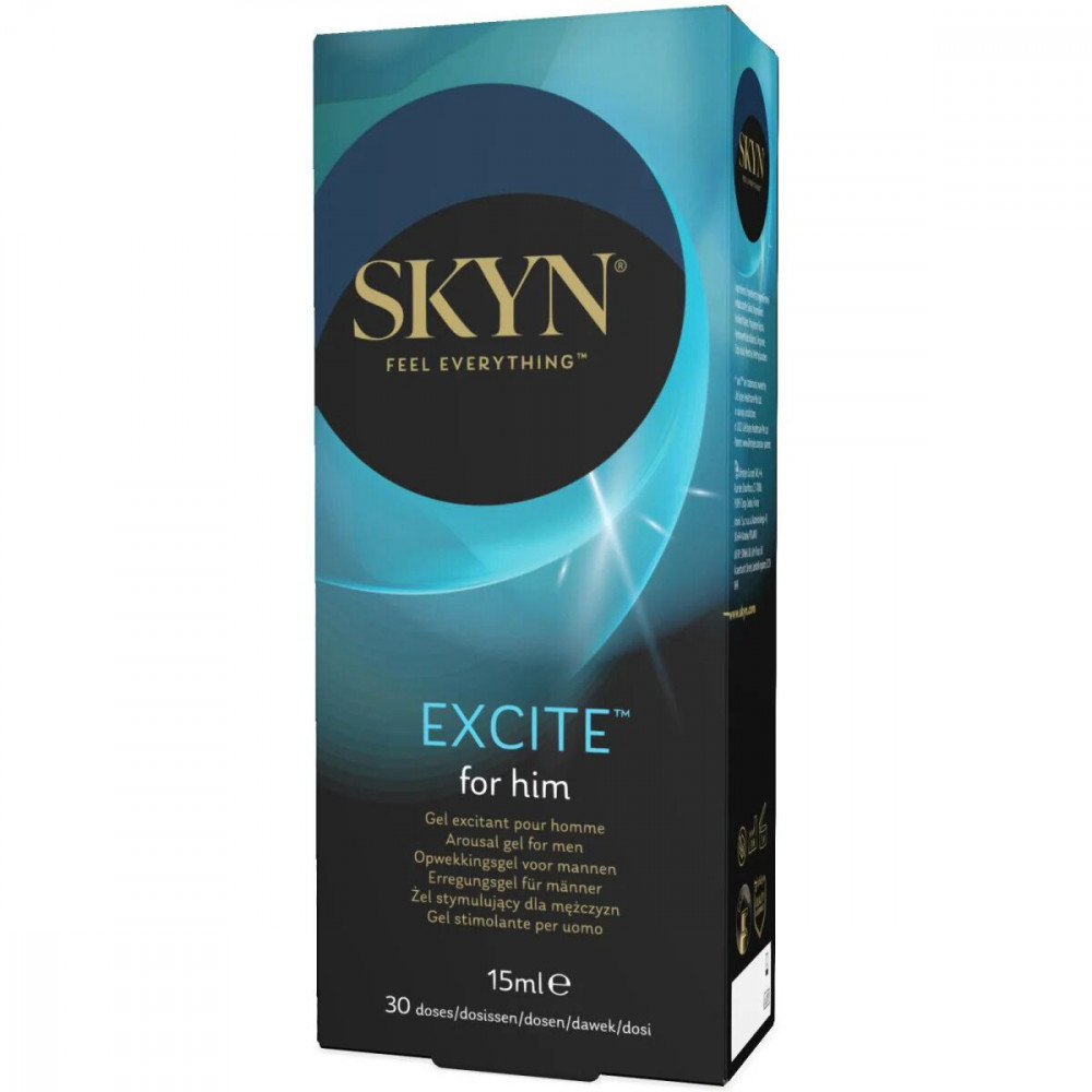 Різне - Розпродаж!!! Стимулювальний гель для пеніса SKYN Excite for him 15 мл (термін 31.08.2026)