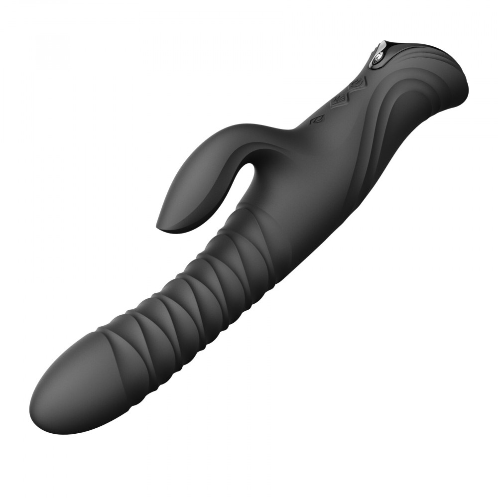 Классический вибратор - Пульсатор-кролик с вибрацией Zalo Mose 2 Obsidian Black 7