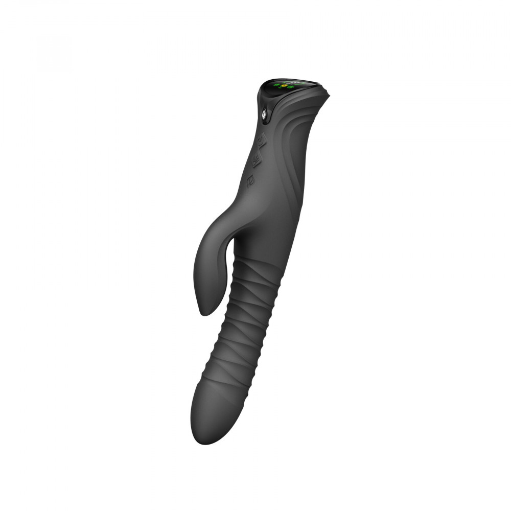 Классический вибратор - Пульсатор-кролик с вибрацией Zalo Mose 2 Obsidian Black 2