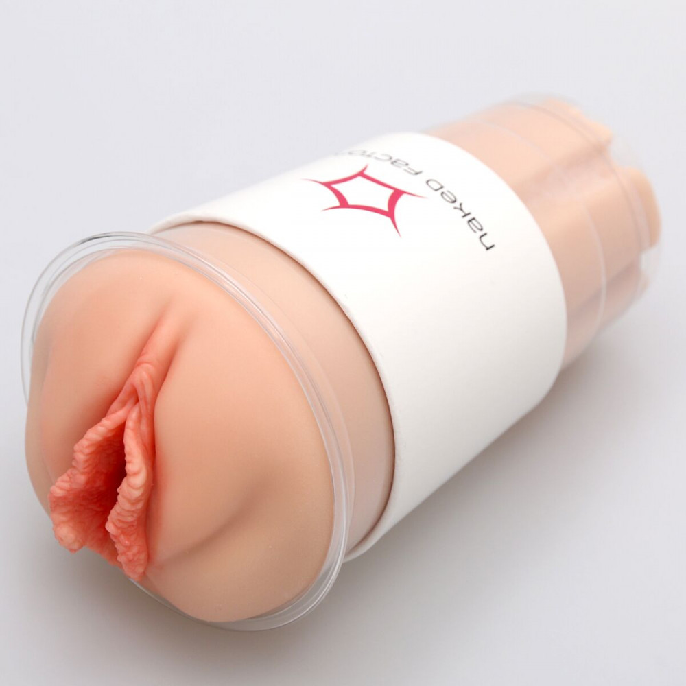 Мастурбатори без вібрації - Мастурбатор-вагіна Naked Factory Cup Sleeve V–3, наскрізний