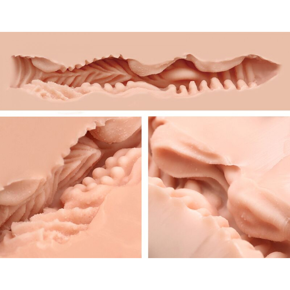 Мастурбатори без вібрації - Мастурбатор-вагіна Naked Factory Cup Sleeve V–3, наскрізний 9