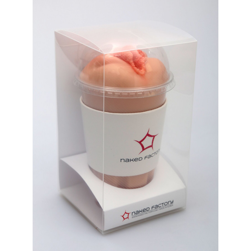 Мастурбатори без вібрації - Мастурбатор-вагіна Naked Factory Cup Sleeve V–3, наскрізний 1