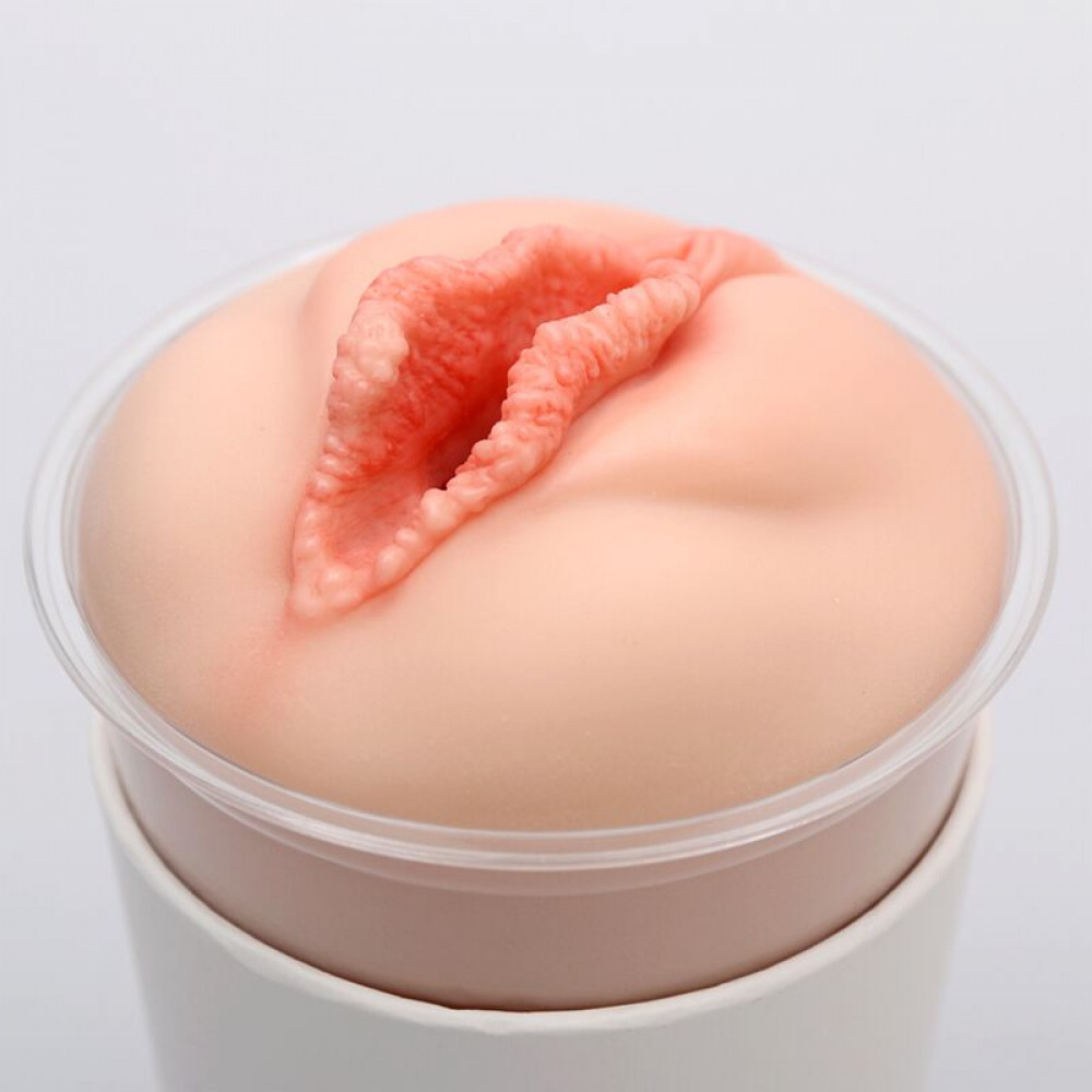 Мастурбатори без вібрації - Мастурбатор-вагіна Naked Factory Cup Sleeve V–3, наскрізний 4