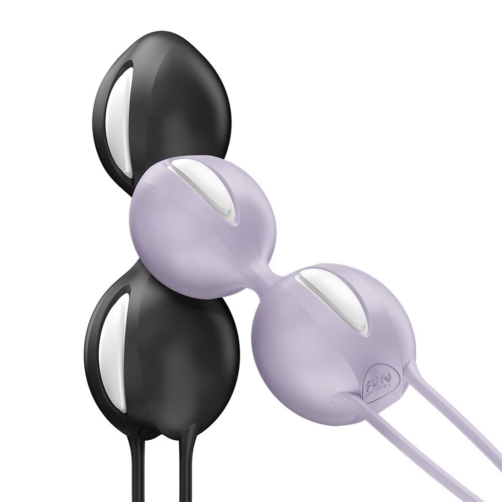 Вагінальні кульки та тренажери - Вагінальні кульки Fun Factory SMARTBALLS DUO Black, 2 шт, діаметр 3,2 та 3,6 см 8