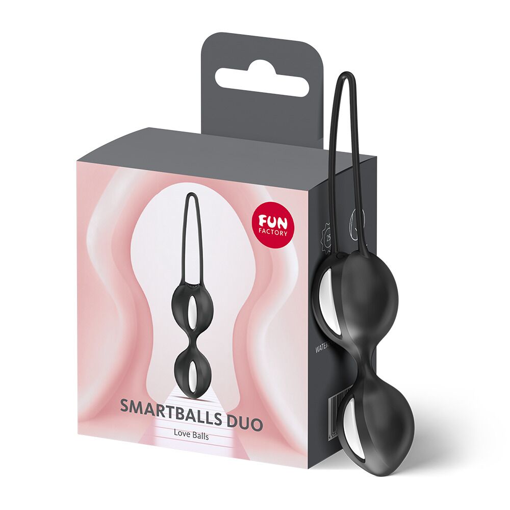 Вагінальні кульки та тренажери - Вагінальні кульки Fun Factory SMARTBALLS DUO Black, 2 шт, діаметр 3,2 та 3,6 см 6