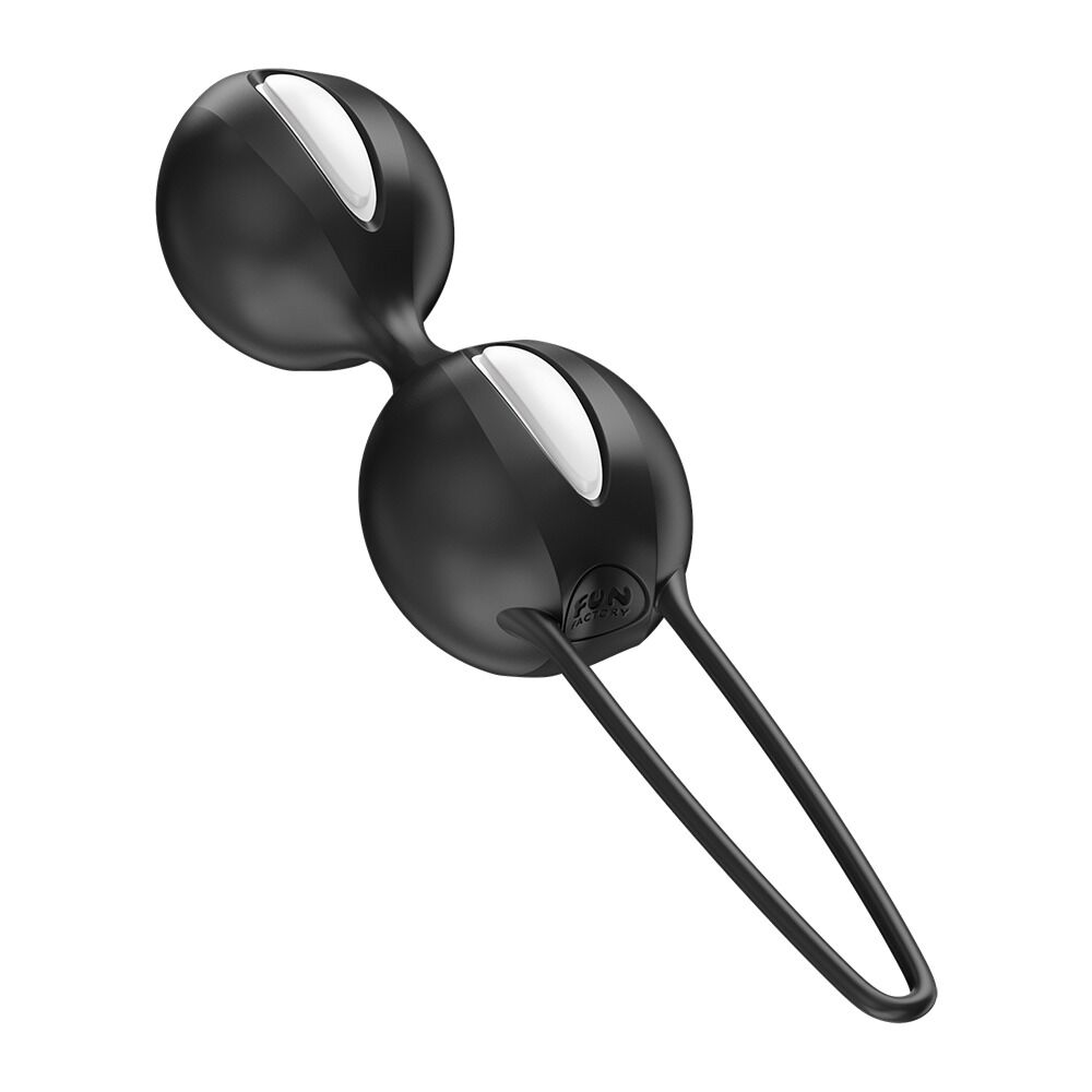 Вагінальні кульки та тренажери - Вагінальні кульки Fun Factory SMARTBALLS DUO Black, 2 шт, діаметр 3,2 та 3,6 см 2
