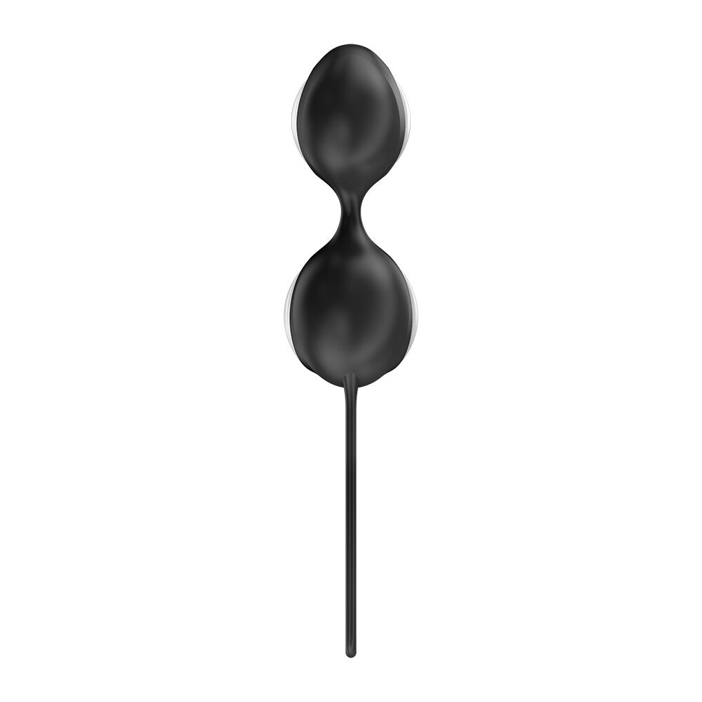 Вагінальні кульки та тренажери - Вагінальні кульки Fun Factory SMARTBALLS DUO Black, 2 шт, діаметр 3,2 та 3,6 см 3