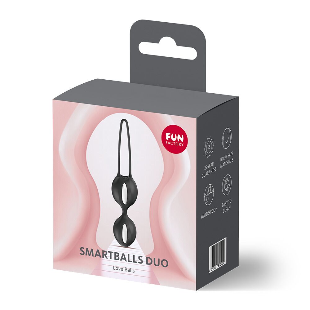 Вагінальні кульки та тренажери - Вагінальні кульки Fun Factory SMARTBALLS DUO Black, 2 шт, діаметр 3,2 та 3,6 см 7