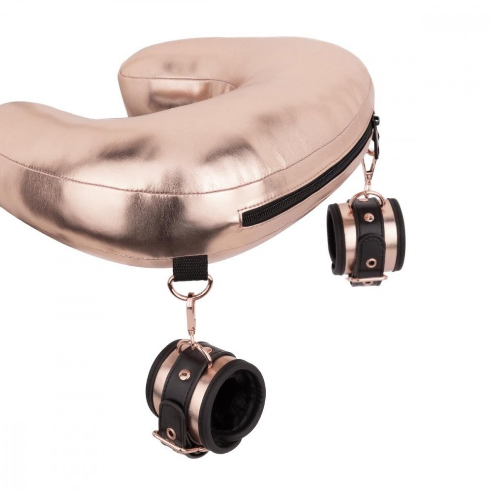  Наручники та обмеження - Набір для фіксації Rosy Gold - Neck and Leg Sling Restraint Set 2