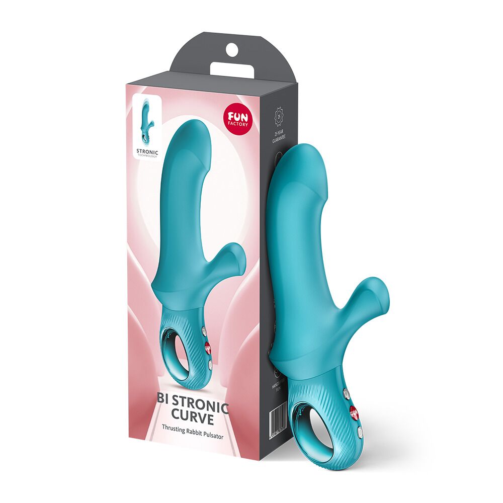 Класичний вібратор - Пульсатор Fun Factory Bi Stronic Curve Aquamarine 8