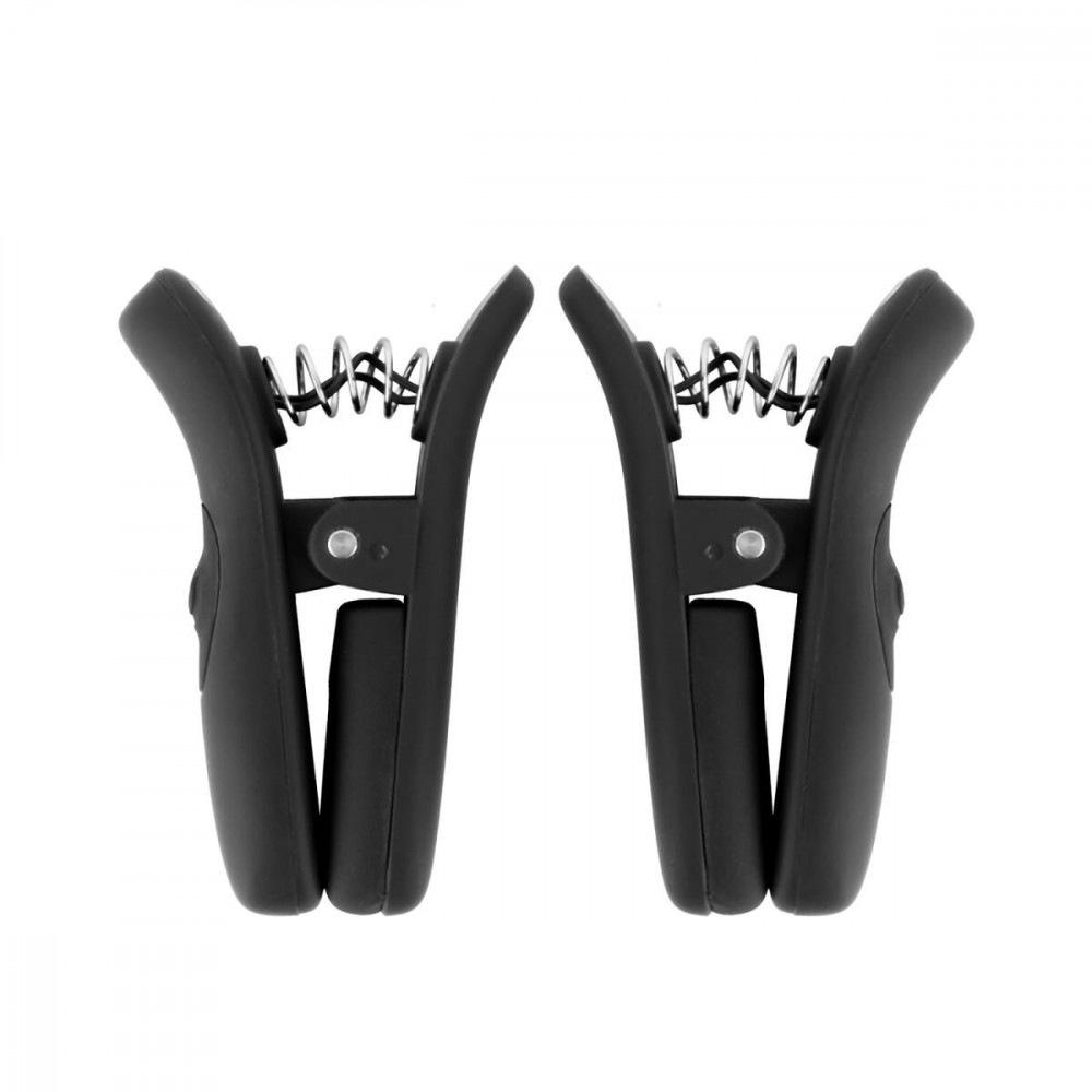  - Затискачі для сосків з вібрацією Bedroom Fantasies Vibrating Nipple Clamps - Black 1