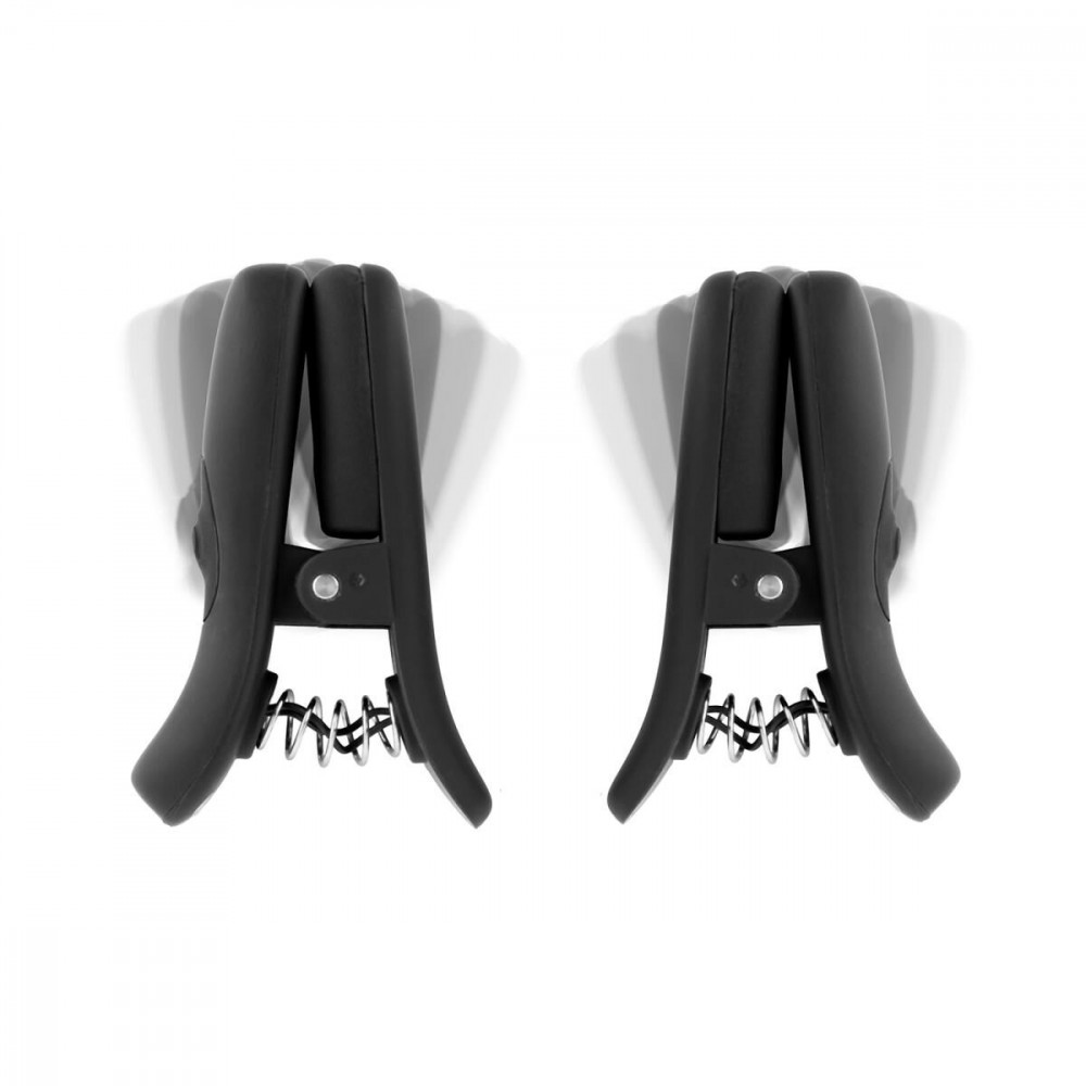  - Затискачі для сосків з вібрацією Bedroom Fantasies Vibrating Nipple Clamps - Black