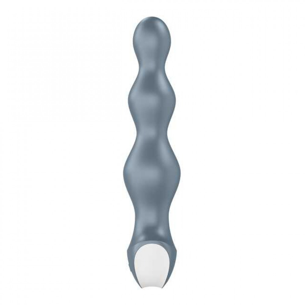Анальные игрушки с вибрацией - Анальная пробка с вибрацией Satisfyer Lolli-Plug 2 серая 3