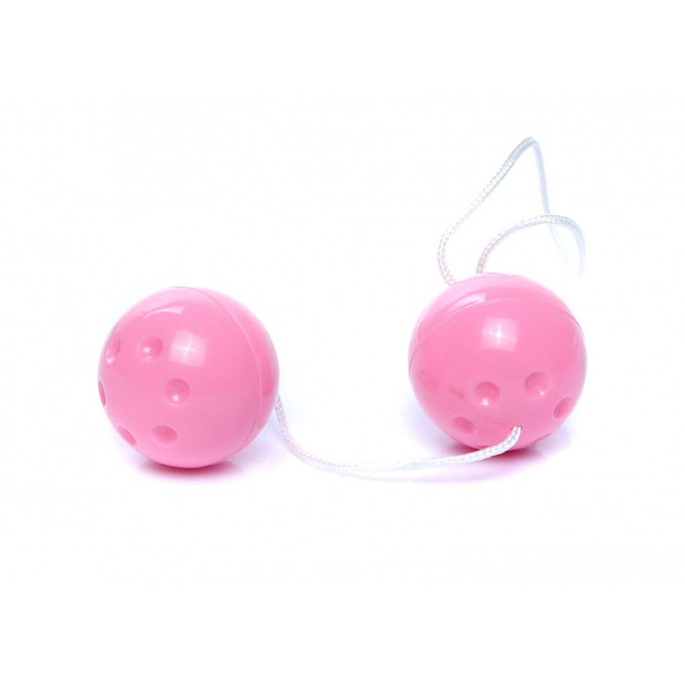 Вагинальные шарики - Вагинальные шарики Duo balls Light Pink, BS6700032 4