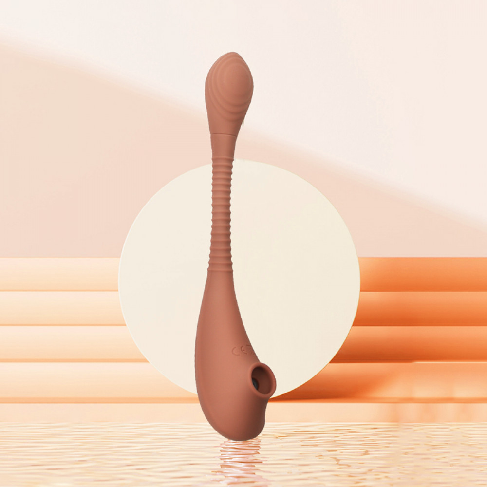 Різне - Вакуумний стимулятор для клітор Sweet Em Velvet Lure коричневий USB 10