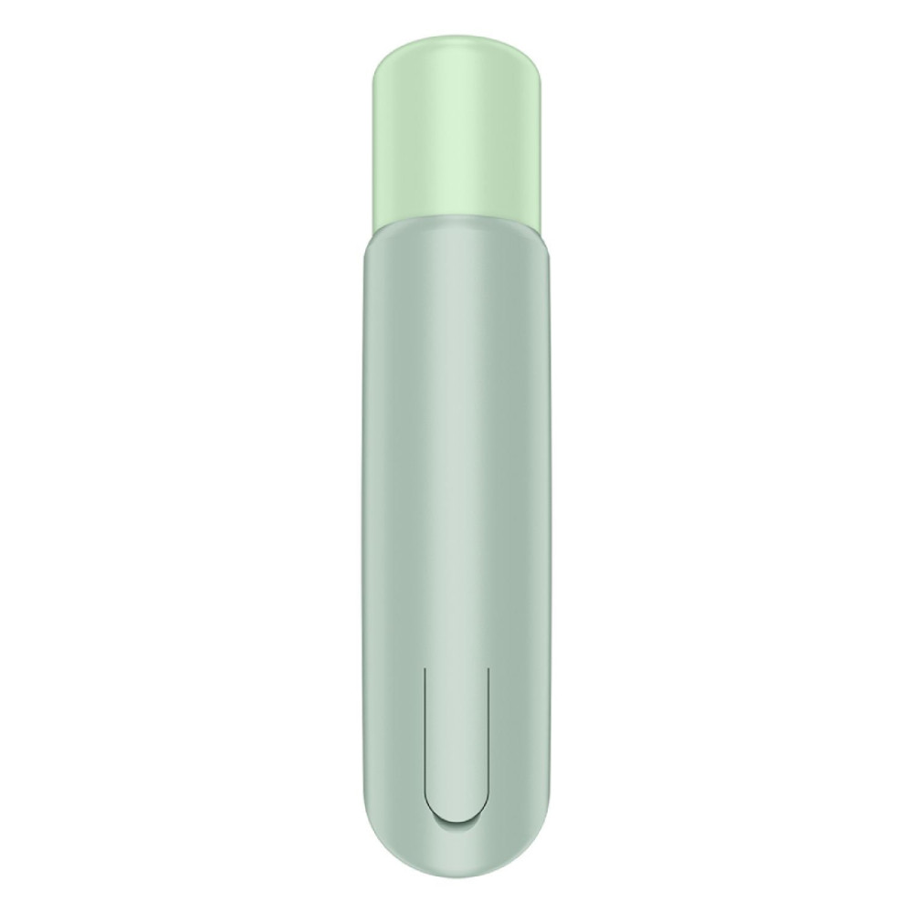 Вакуумный вибратор - Вакуумный стимулятор Satisfyer Naughty Kiss для клитора, зеленый, 12 х 2.7 см 3