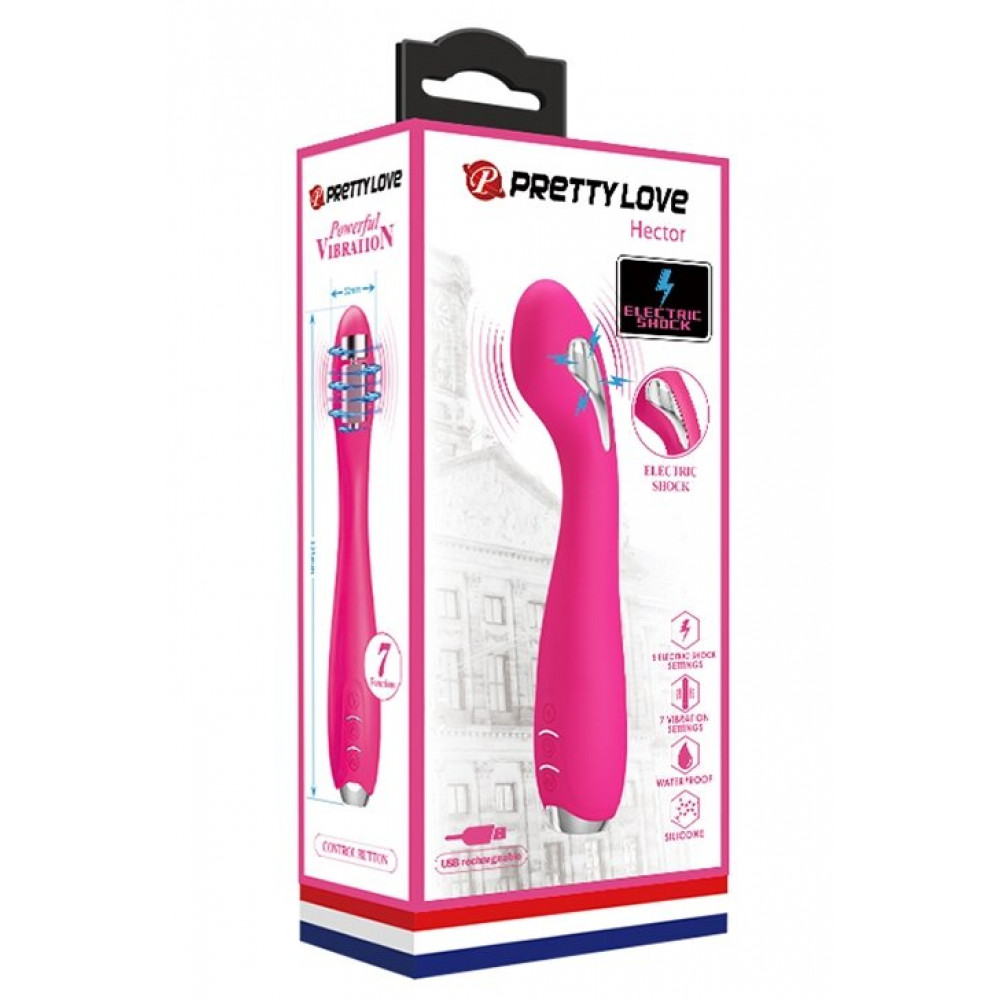 Різне - Вібратор Pretty Love-HECTOR G-SPOT VIBRATOR з електростимуляцією, BI - 014765-1 8