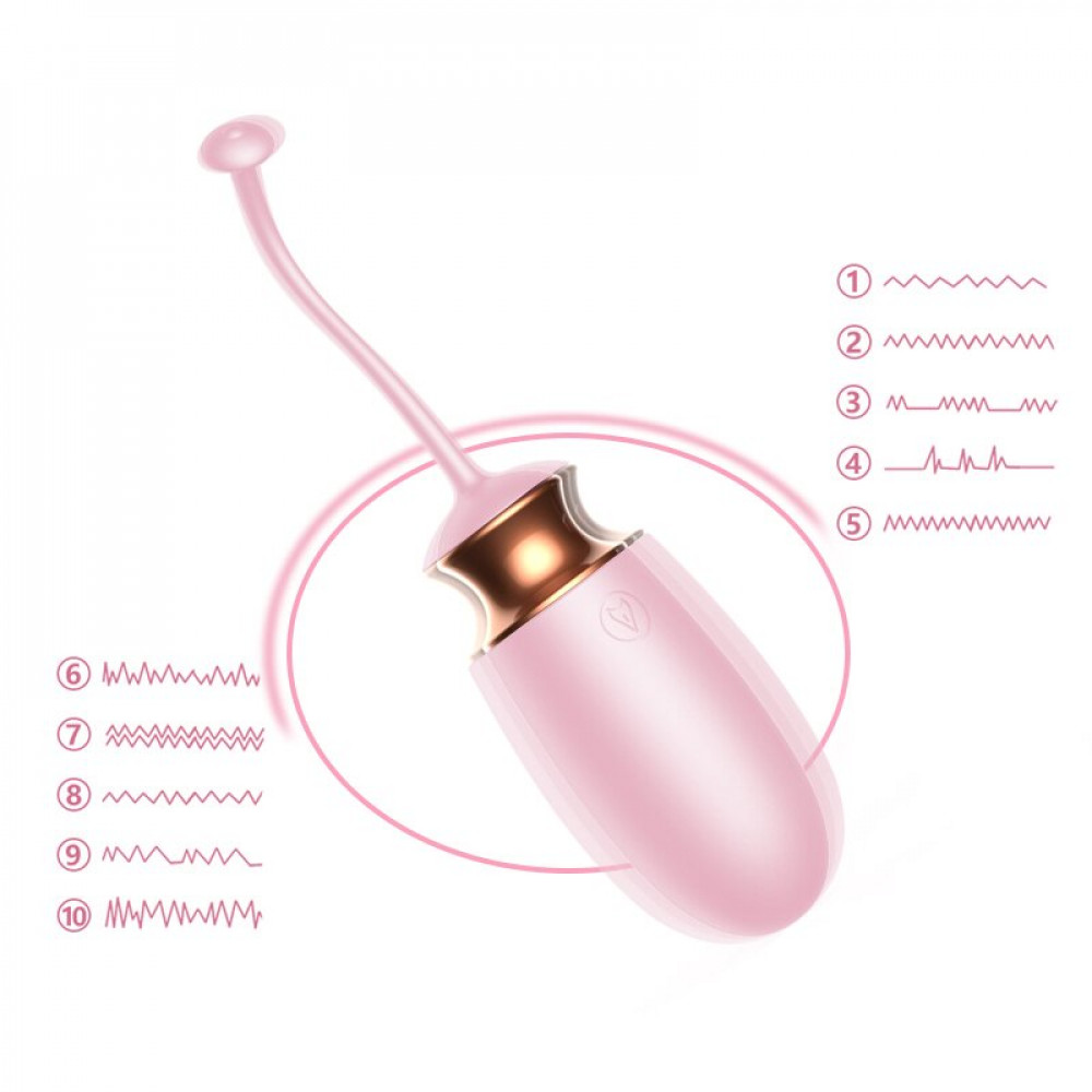 Вибратор - Виброяйцо с подогревом и пультом ДУ - Vibrating Silicone Love EGG USB, BS6300037 4