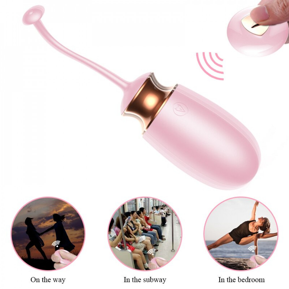 Вибратор - Виброяйцо с подогревом и пультом ДУ - Vibrating Silicone Love EGG USB, BS6300037 2