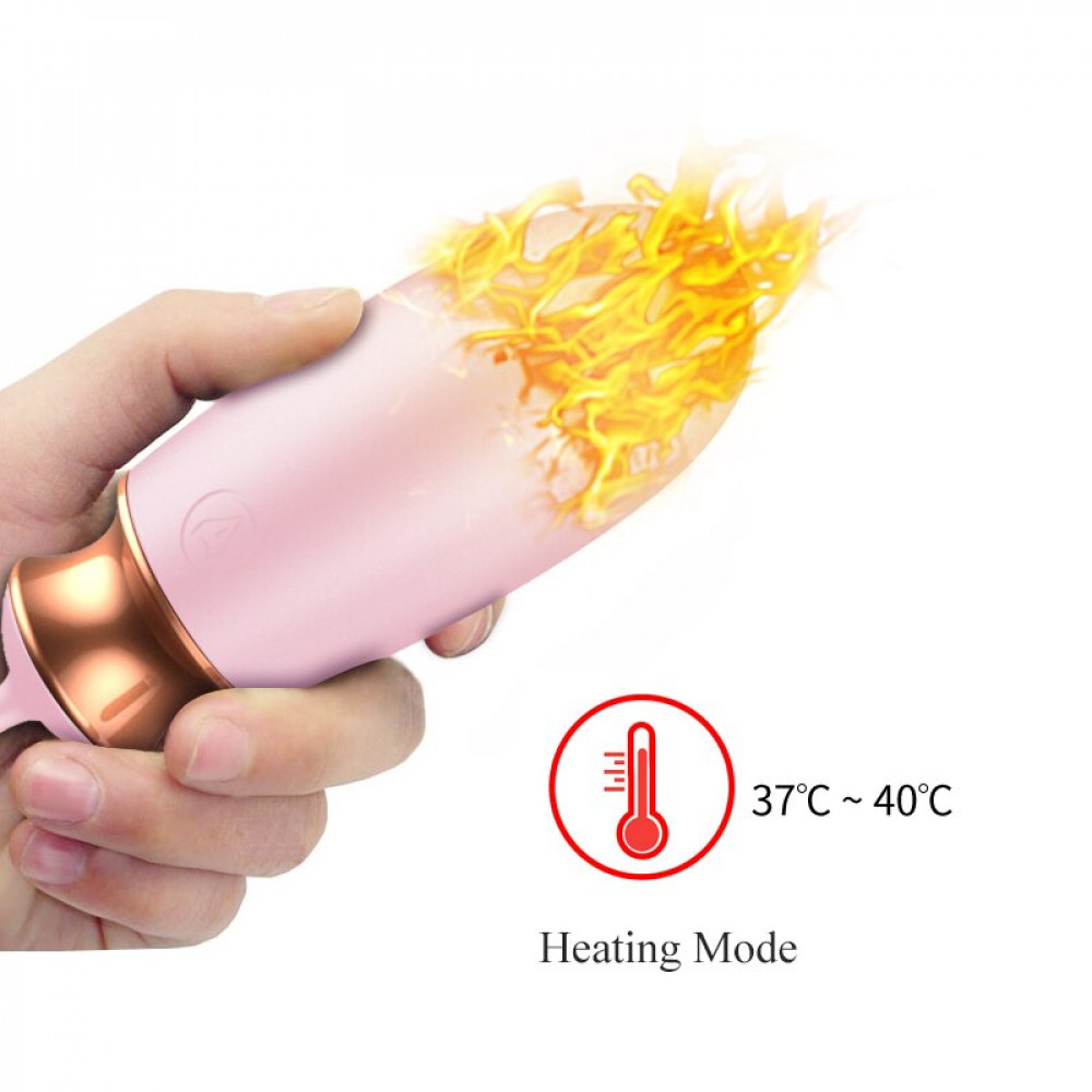 Вибратор - Виброяйцо с подогревом и пультом ДУ - Vibrating Silicone Love EGG USB, BS6300037 8