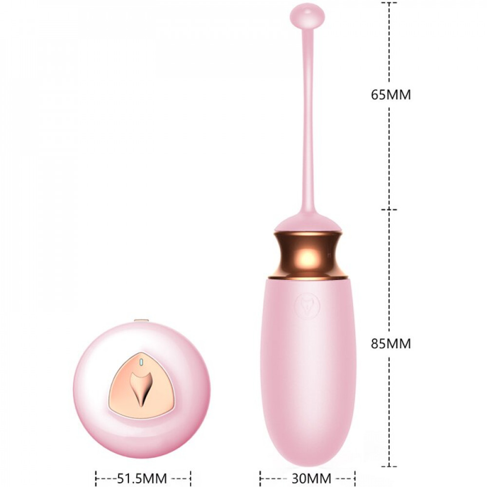 Вибратор - Виброяйцо с подогревом и пультом ДУ - Vibrating Silicone Love EGG USB, BS6300037 7