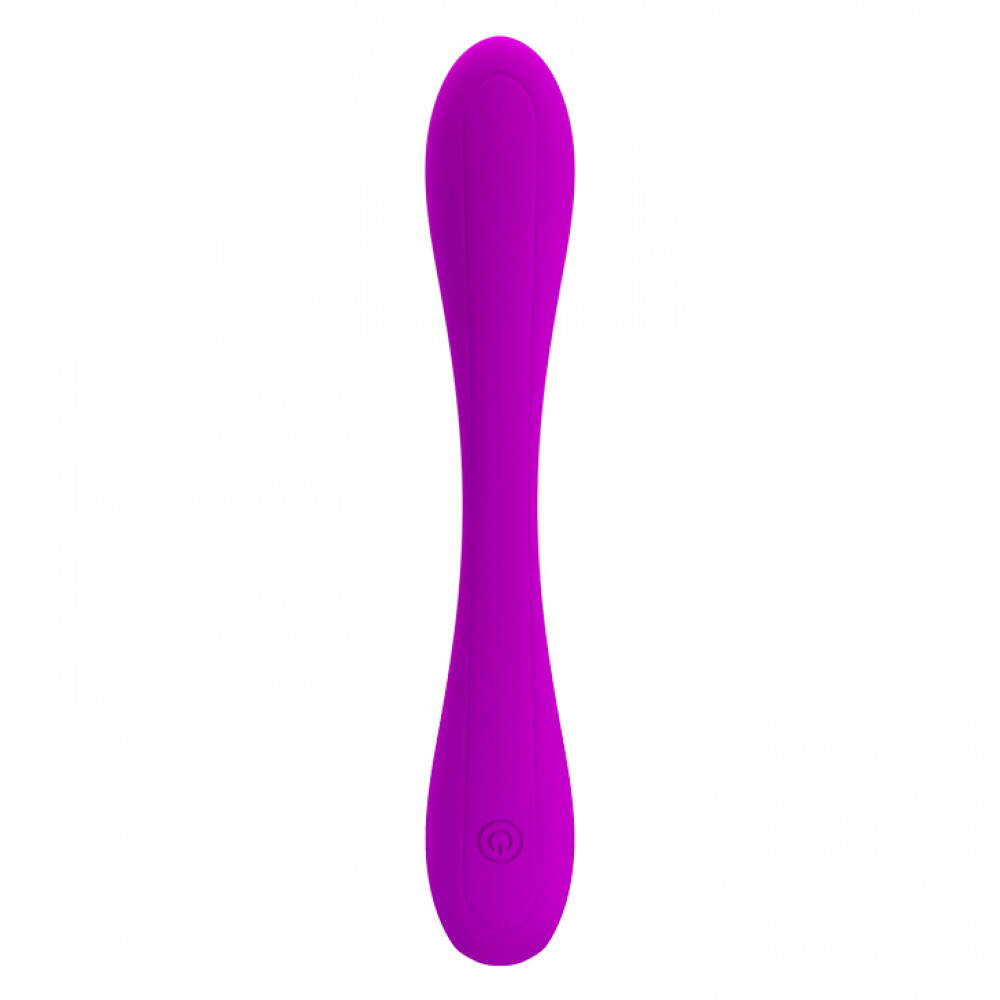 Игрушки для пар - Вибратор двойной гибкий PRETTY LOVE Yedda для пар, фиолетовый, 17.1 х 2.7 1