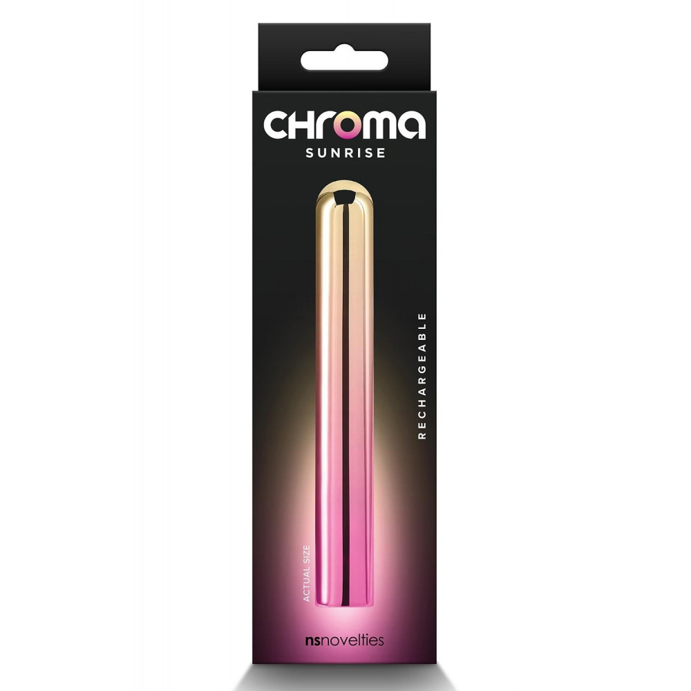  - Вибропуля NS Novelties Chroma розово-золотистый, L