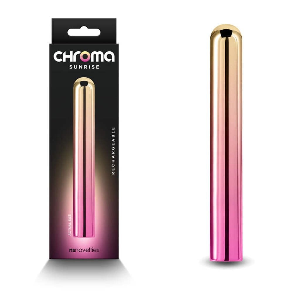  - Вибропуля NS Novelties Chroma розово-золотистый, L 3