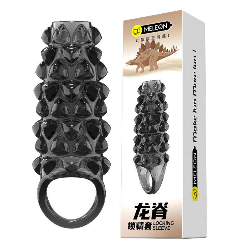 - Стимулююча насадка Meleon - Dragon Spine Locking Sleeve, PS-08