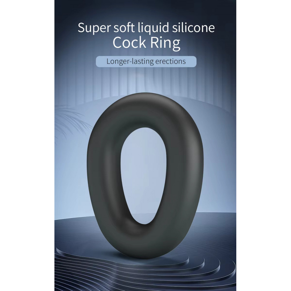  - Ерекційне кільце Crazy Bull - Vesper Silicone Cock Ring, BI-210243 1