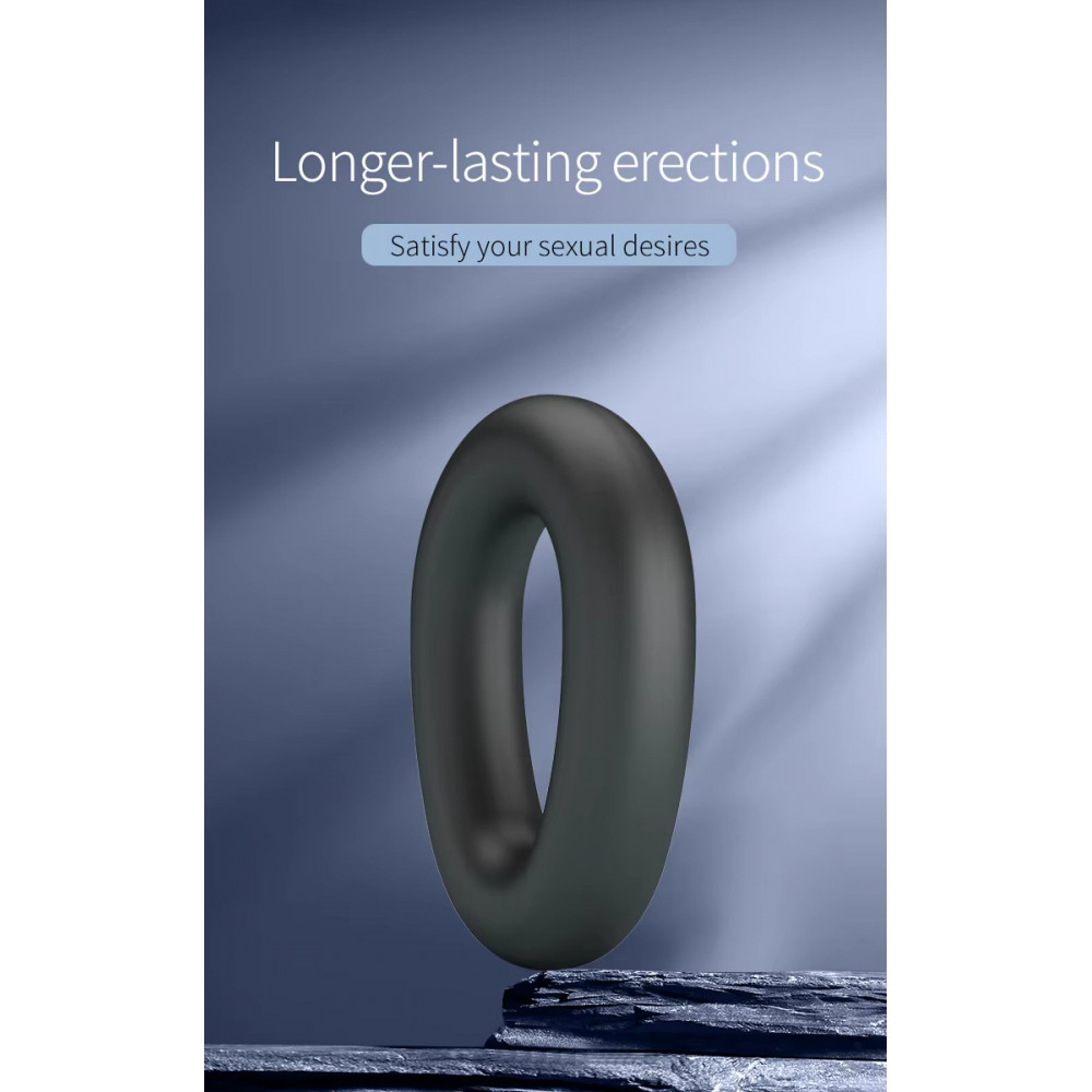  - Ерекційне кільце Crazy Bull - Vesper Silicone Cock Ring, BI-210243 2