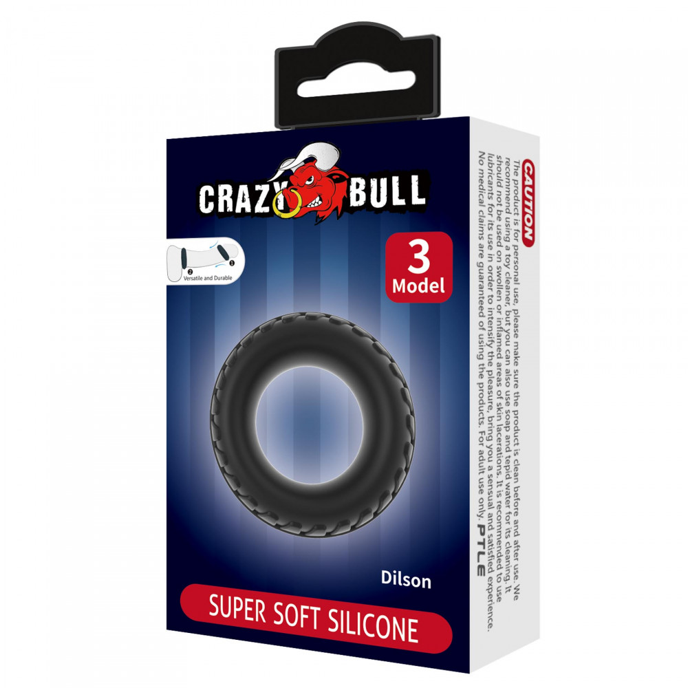  - Ерекційне кільце Crazy Bull №3 - Dilson super soft silicone, BI-210353 6