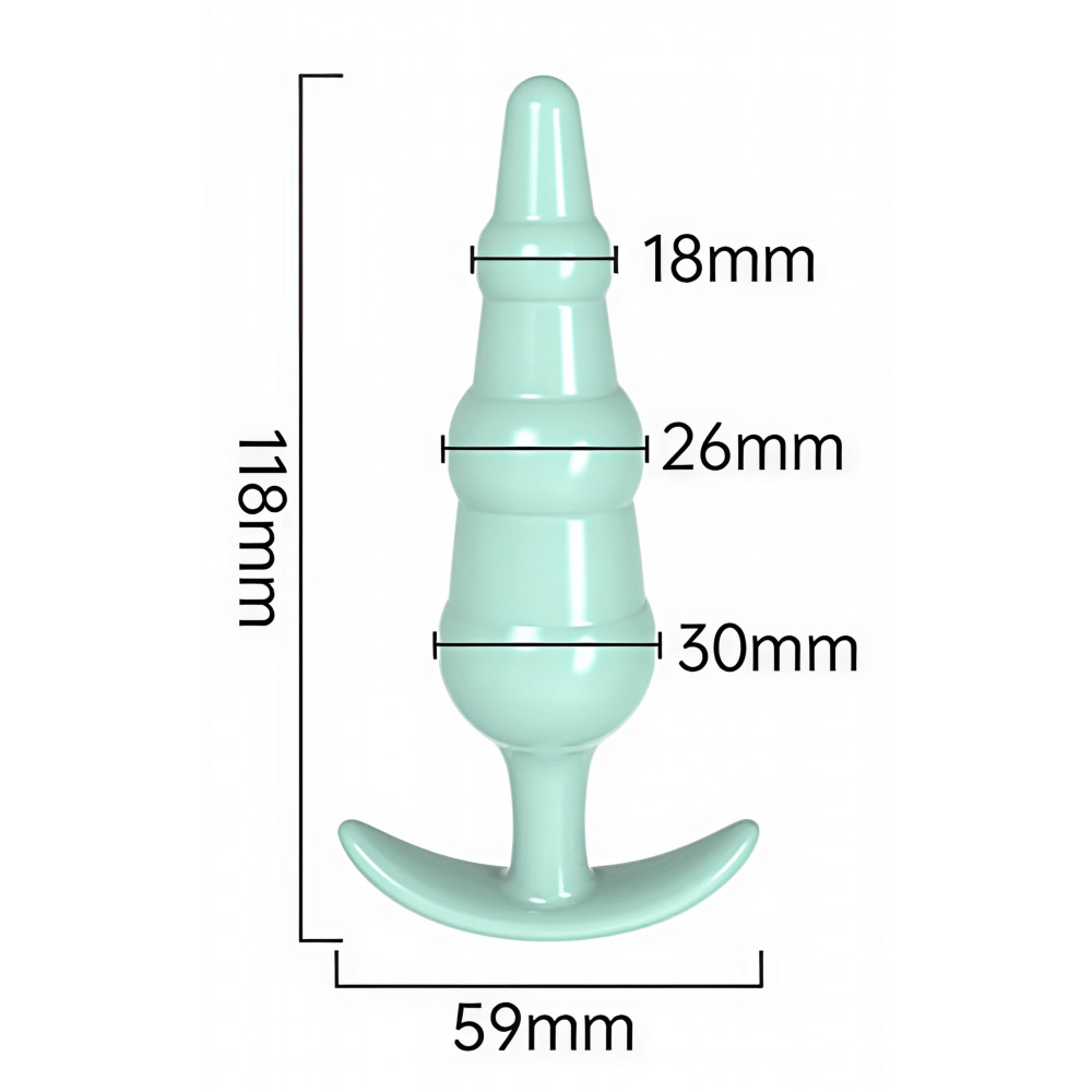 Анальные игрушки без вибрации - Анальная пробка Meleon AP013 2