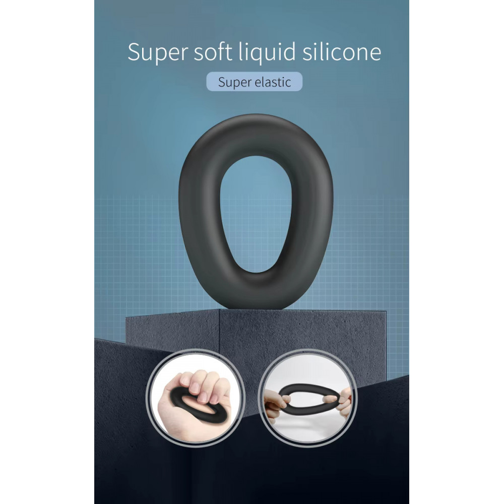  - Ерекційне кільце Crazy Bull - Vesper Silicone Cock Ring, BI-210243 3