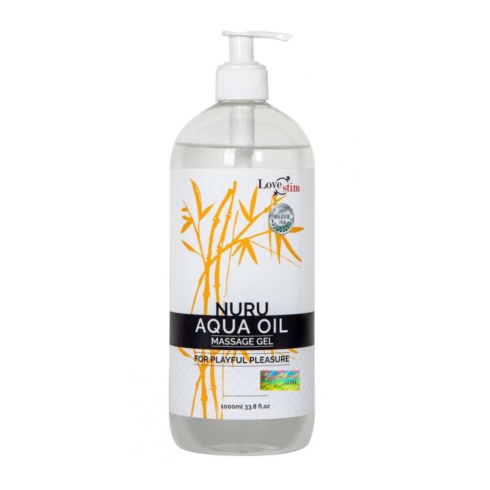 Разное - Массажное масло Love Stim - NURU AQUA OIL, 1000 ml