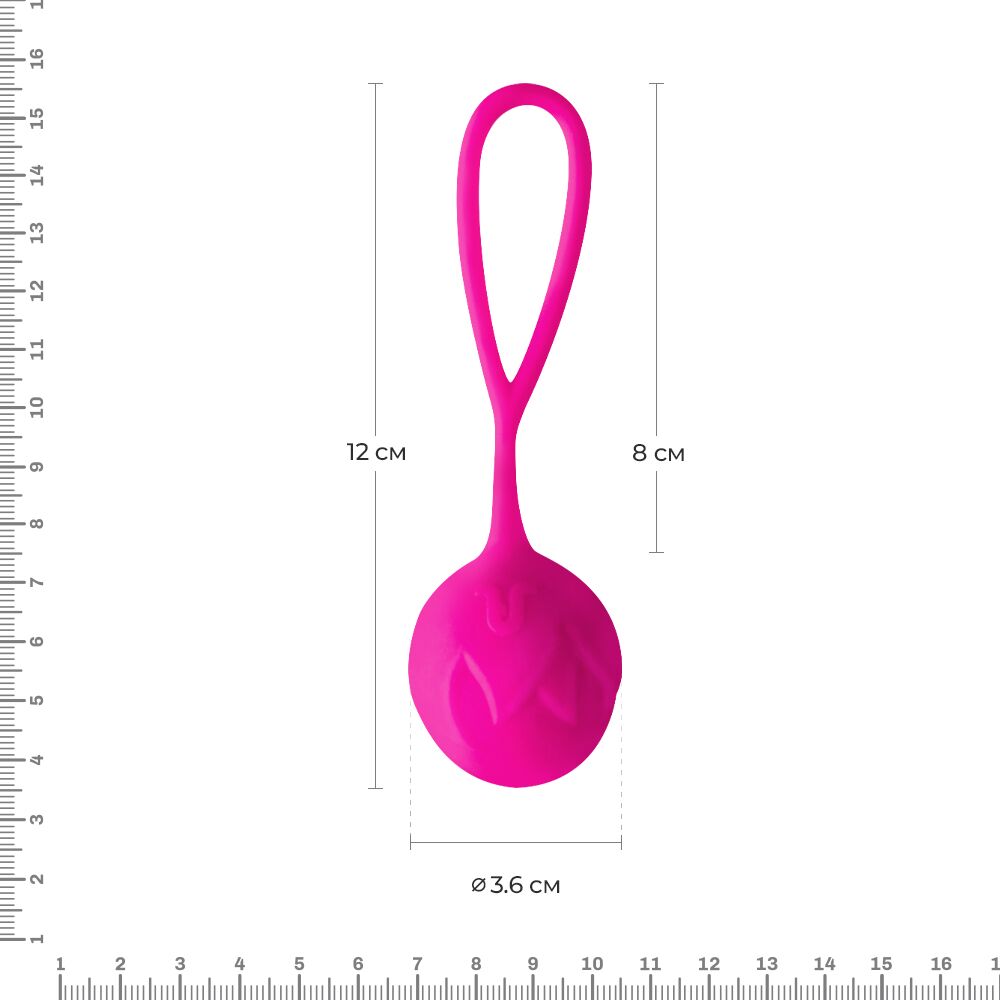 Вагинальные шарики - Вагинальные шарики Adrien Lastic Geisha Lastic Balls Mía Magenta (L), диаметр 4 см, масса 42 г 3