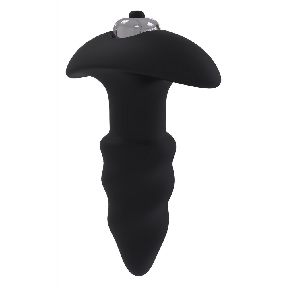  - Анальная пробка с вибропулей Dream Тoys Еssentials черная